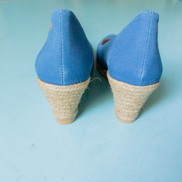 NEW Viscata Roses Limited Edition Canvas V Cut Espadrille Wedges Size EU 39 - Picture 5 of 9